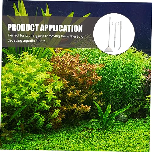 SUPVOX 1set Aquarium Tool Multi-Function Plant Trimming Scissors Scraper Portable Shovel for Easy Aquascaping and Tank Maintenance