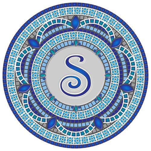 Custom Monogram Design Pool Mat, Decorative Pool Emblem, Choose Leter and Size, Easy to Install and Remove - size: 29" in Diameter, style: Letter "S"