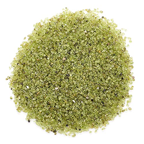 Cherry Tree Collection 1/2 Pound Polished Tumbled Gemstone Chips, Pebbles, Crystal Chips Bulk for Jewelry Making, Healing, Plants, Succulents, Aquariums, Decoration, Chakra (Peridot-S) - color: Peridot-S