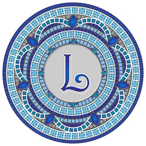 Custom Monogram Design Pool Mat, Decorative Pool Emblem, Choose Leter and Size, Easy to Install and Remove - size: 29" in Diameter, style: Letter "L"