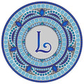Custom Monogram Design Pool Mat, Decorative Pool Emblem, Choose Leter and Size, Easy to Install and Remove - size: 29" in Diameter, style: Letter "L"