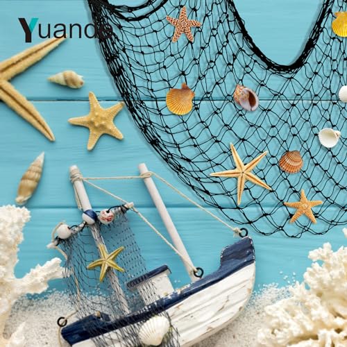 2 Pack Fish Net Decorations for Party - color: Black
