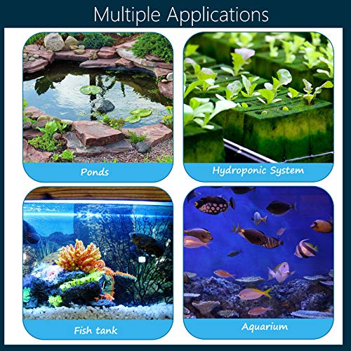6 Pieces 4 Inch Air Stone Disc Bubble Diffuser Release Tool Fish Tank Bubble for Air Pumps Aquarium Fish Tank Hydroponics Air Pump Dwc Hydroponic Systems and Circulation (Black with Gray)