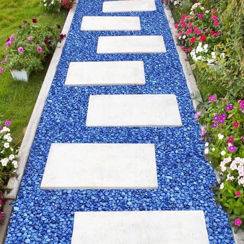 Hygloss Products Craft Rocks, Mini Stones for Art Projects - Bag O' Gravel, Blue, 5 lb - color: Blue, size: 5 lb, style: Gravel
