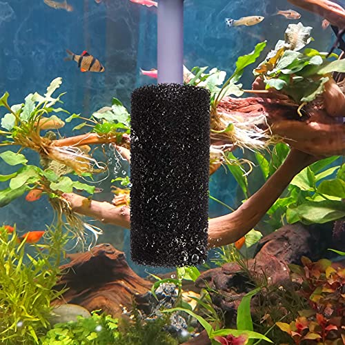 4PCS Pre-Filter Foam Sponge Roll Aquarium Filter Intake Cover for Aquarium Fish Tank (Large)