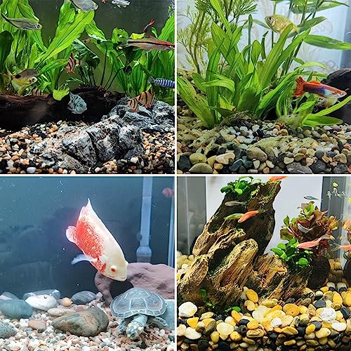 5LB Decorative River Rocks Gravel - 2/5/'' Mixed Color Gravel for Vase Filling, Flower Pot Paving. Gravel for Garden Decoration,Landscaping,Aquarium Aquascape Gravel, Fish Tanks Gravel. - size: 5LB, style: 8-12MM