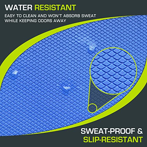 ProsourceFit Exercise Balance Pad, Non-Slip Cushioned Foam Mat & Knee Pad for Fitness and Stability Training, Yoga, Physical Therapy - color: Blue, size: L - (15.5" x 12.75")