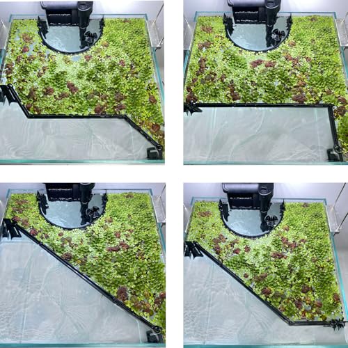 Floating Plant Corral for Aquarium, Fish Tank Accessories to Separate Floating Plants, Automatically Adjusts Height with Water Level, Suitable for All Floating Plants and All Aquariums (Style 1)