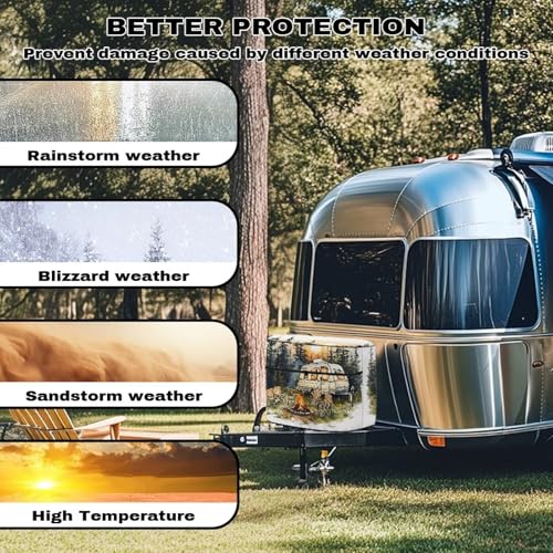 Camp Camper RV Propane Tank Cover Propane Gas Cylinder Cover Lightweight Four Seasons General 20 Pound Double for RV/Trailer/Camper - color: Camp, size: S(20LB)