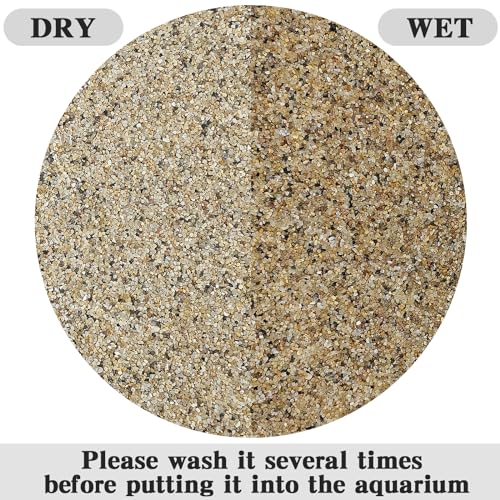 FANTIAN 10 lbs Aquarium Sand, 0.6-1.2 mm Aquarium Substrate for Freshwater Fish Tank. Decorative River Rocks Gravel for Fish Tank, Plants Potted, Fire Pits, Candle, Vase and Crafts - color: Mixed, size: 10 LB