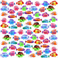 36pcs Plastic Tropical Mini Fish Toy Set for Children's Party Supplies and Decoration