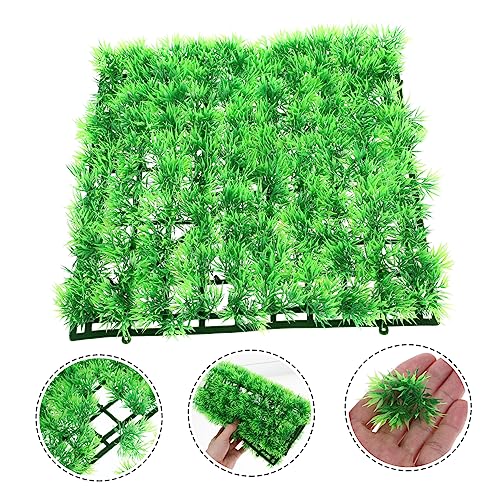 Gentle Simulated Grass Mat for Aquariums Durable Safe Plastic Fish Tank Cushion with Thickened Base Realistic Decor for Fish Hiding and Landscape Enhancement Suction Cups