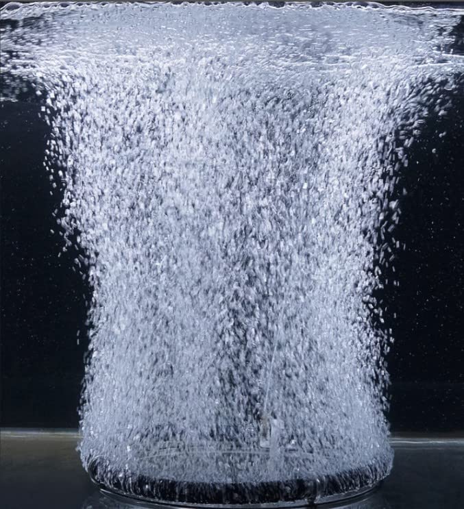 Pssopp Aquarium Round Air Bubble Diffuser, Fish Pond Oxygenation Bubbler Aquarium Aerator Bubble Stone Aquarium Air Stone Disc Fish Bubble Generator(Dia 15cm) - size: Dia 15cm