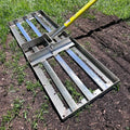 Rocklin™ Lawn Leveling Rake | Stainless Steel | 30" x 10" Ground Plate | 78" Extra Long Handle for Yard for Dad, Husband & Men - size: 30 Inches