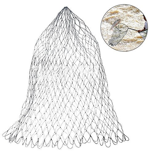 Fishing Net, Standard Nylon Replacement Net Bag, Fishing Landing Mesh Net, Rhombus, 7 Sizes