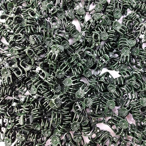 GXXMEI 400PCS Orchid Clips for Plants Support - Dark Green, for Small - Middle Climbing Plants Vine Plants & Single Stem Plants
