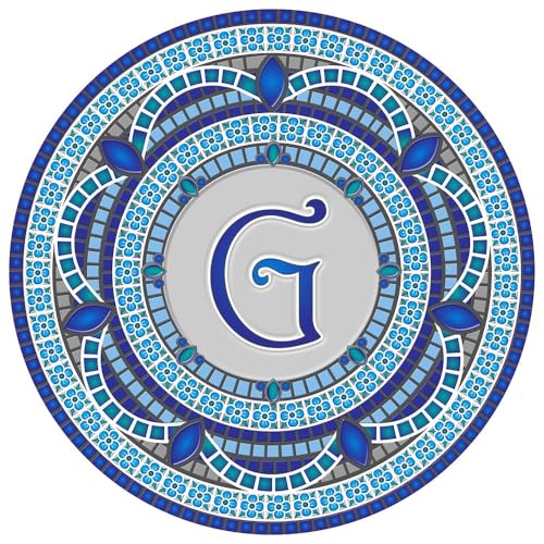 Custom Monogram Design Pool Mat, Decorative Pool Emblem, Choose Leter and Size, Easy to Install and Remove - size: 29" in Diameter, style: Letter "G"