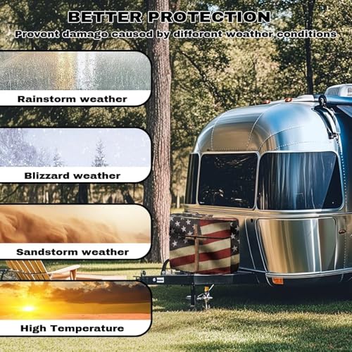 American Flag Cross Travel Trailer Propane Tank Cover Waterproof Propane Gas Tank Cover for Camper Weather Resistant Gas Cylinder Covers - color: American Flag Cross, size: S(20LB)
