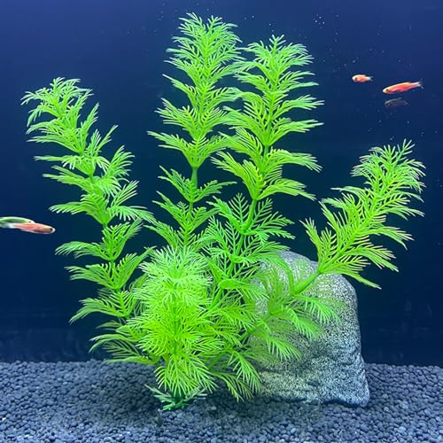 Silk Aquarium Plants, Artificial Fake Aquarium Plants Small Betta Fish Tank Plants Plastic Realistic Decorations Set 3PCS (Style C) - size: Style C