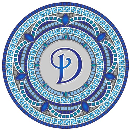 Custom Monogram Design Pool Mat, Decorative Pool Emblem, Choose Leter and Size, Easy to Install and Remove - size: 29" in Diameter, style: Letter "D"