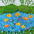 20Pcs Mini Sea Fish Figurines 1inch Miniature Ocean Life Figures Cartoon Resin Cake Toppers for DIY Fairy Garden Moss Landscape Terrarium Crafts Easter Birthday Gift (Random Style)
