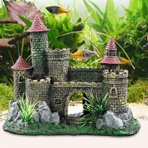 Gralara Castle Aquarium Decoration Fish Tank Ornament, Underwater,Aquarium Accessory, Architecture Collection Building Decor Shelter