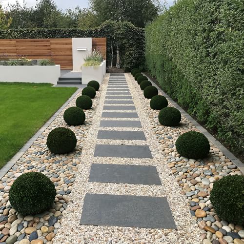20 lbs Rocks for Outdoor Landscaping, 3"-4" Aquarium Rocks for Fish Tank, Natural Decorative Garden Stone for Plants, Flower Pots, Vase, Walkways, Yard - color: Mixed, size: 20 lbs, 3-4 Inch