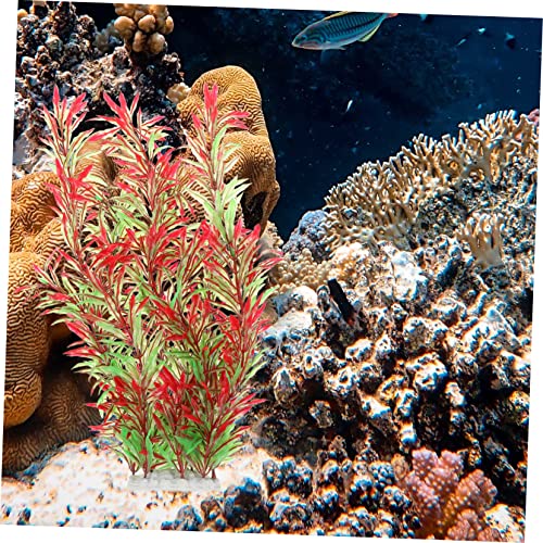 1pc Artificial Aquatic Plant Decor for Aquarium Faux Water Grass Ornament Landscape Decoration for Fish Tanks Vitality and Provides Hiding Spots for Fish