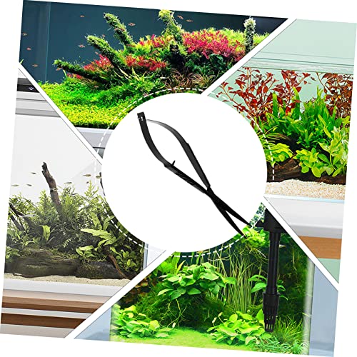 Garneck Aquarium Plant Scissor Portable Aquatic Trimmer for Precision Aquascaping Ergonomic Design for Fish Tank Maintenance Water Grass Supply Tool