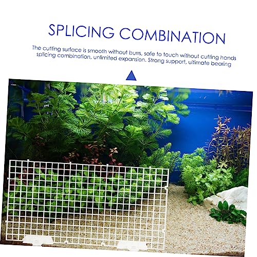 1Set Aquarium Bottom Grid Divider Board Suction Cups for Fish Tank Separation Durable Isolation Board for Fish Breeding and Tank Supplies