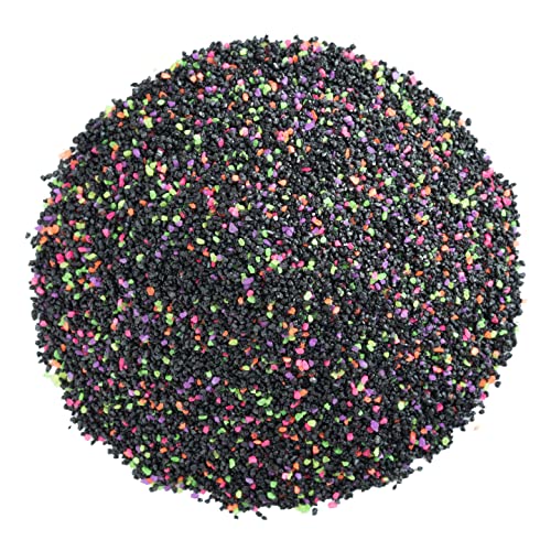 GloFish Aquarium Sand 5 Pounds, Black with Highlights, Complements Tanks and Décor, (AQ-78485) (Pack of 6) - color: Black, size: (Pack of 6)