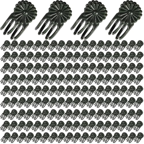 GXXMEI 400PCS Orchid Clips for Plants Support - Dark Green, for Small - Middle Climbing Plants Vine Plants & Single Stem Plants
