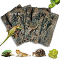 4pcs Rock Terrarium Background,3D Reptile Tank Background Board,Amphibian Stereo Backdrop Wall,Lizard Snake Gecko Spider Chameleon Turtle Fish pet silo Background Decorative Panel - color: yellow-11.8"*8.8"（4pcs）