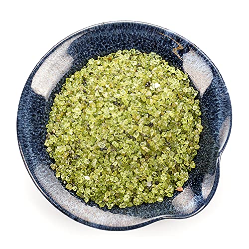 Cherry Tree Collection 1/2 Pound Polished Tumbled Gemstone Chips, Pebbles, Crystal Chips Bulk for Jewelry Making, Healing, Plants, Succulents, Aquariums, Decoration, Chakra (Peridot-S) - color: Peridot-S