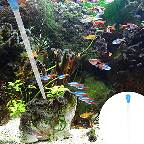 iplusmile Manual Fish Tank Water Changer Aquarium Dropper, 30ml Aquarium Clean Pipette Dropper, Fish Tank Cleaner Coral Feeder Waste Aquarium Gravel Cleaning Straw