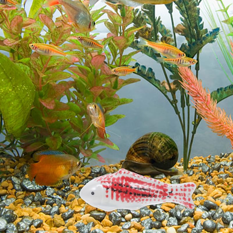 SUPVOX Floating Fish Aquarium Decor 2Pcs Realistic Goldfish Figurines for Fish Tank Pond Desktop Ornaments Indoor Outdoor Aquarium Floating Animal Figurine