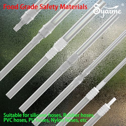Female Urination Device Connector, Hose Barb Fittings 10Pcs, Connect The Urinal Tightly to the Extension Tube, Reusable Pipeline Connector, 1/5",7/25",7/20",11/25",47/100" (7/20" to 5 Diameters)