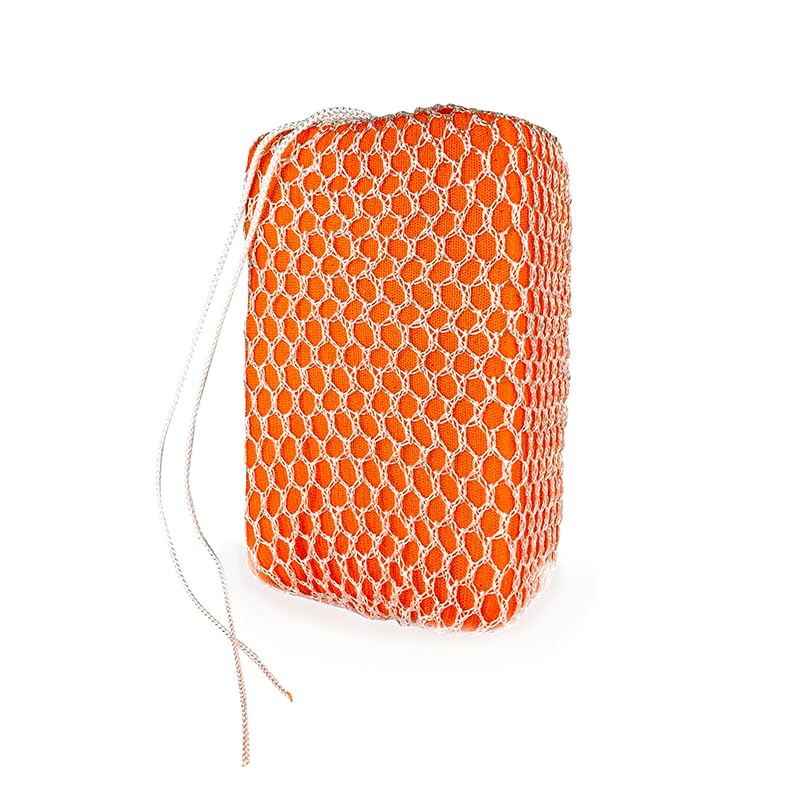 Water Bobble Hot Tub Oil Scum Absorber - Scum Absorbing Sponge for Spas and Hot Tubs - Naturally Cleaner Water with Spa Sponges for Hot Tubs - Orange Floating Bobble with String- Single Package