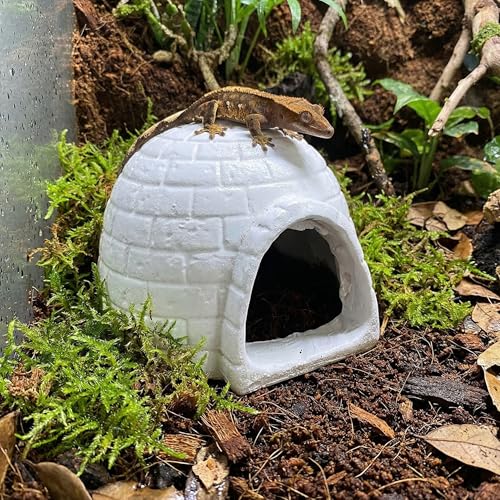 Igloo Aquarium Decorations Mini Igloo Figurine Simulated Ice House Model Fish Tank Hideout House Breeding Cave Betta Fish Hideout Fish Tank Ornaments