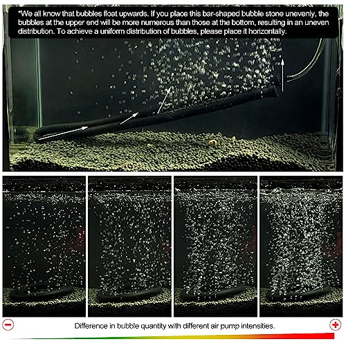 Air Stones for Aquariums,Deformable Long air Stone 60cm (23.6inches) Supple Aquarium air Stones fit for widely Aquarium air Pump, Rich Styling Aquarium Bubble Decorations wall