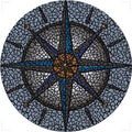Decorative Pool Art - Poolmat - 50+ Designs Easy to Install and Remove - size: 59" in Diameter, style: Compass