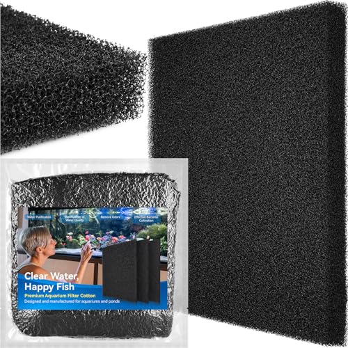 Borlech Aquarium Bio Filter Sponge Pad - Cut-to-Size Aquarium Filter Media for Fish Tank, Pond, Sump - Mechanical & Biological Filtration (18.5"x18.5"x1.6", 20PPI, 1 Pack) - size: 18.5"x18.5"x1.6" (20PPI) 1 PACK