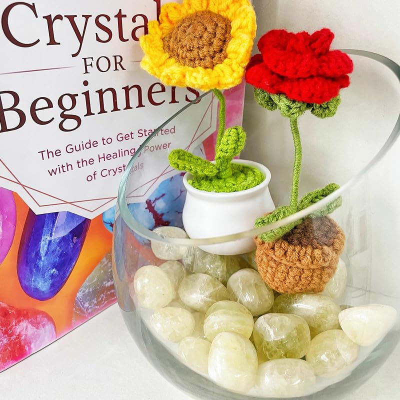 DUQGUHO Citrine Crystals Bulk Natural Irregular Polished Stones Tumbled Crystals Gemstone Rocks for Beginners Gift 200g - color: Citrine