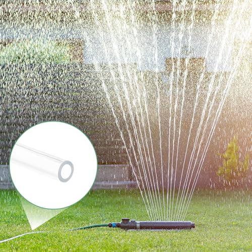 M METERXITY Clear Plastic Tubing, 0.16Inch(4mm) ID 0.24Inch(6mm) OD, 10ft(3.0m) Length PVC Tube Low Pressure Flexible Vinyl Tubing for Garden/Water Hose Airline Tube Aquarium - size: 0.16"×0.24"×10ft