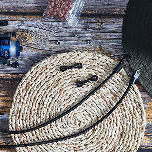 Mudder 6 Sets Fishing Rod Strap Holder, Adjustable Deck Mount Connector for Boat Marine Supply, 18-inch Pole Holder for Secure Rod Storage