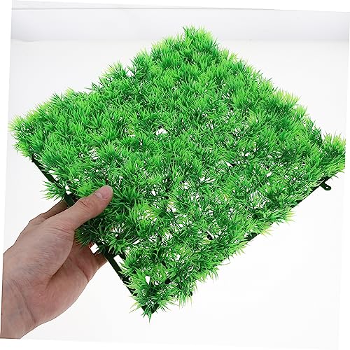 Gentle Simulated Grass Mat for Aquariums Durable Safe Plastic Fish Tank Cushion with Thickened Base Realistic Decor for Fish Hiding and Landscape Enhancement Suction Cups