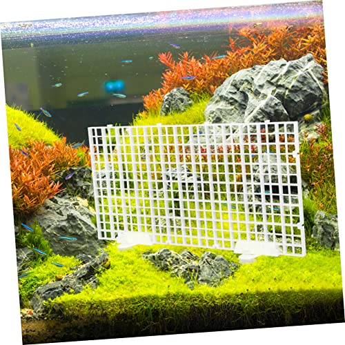 Yardwe 1set Fish Tank Bottom Divider Plate Isolation Grid Cups Semi-Transparent Aquarium Separation Board for Breeding and Water Circulation