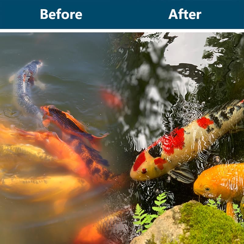 RINOO White Koi Pond Filter Pad Fine Bulk - Cut to Fit - Durable Fish Pond Filter Media - Water Garden Aquariums Filter Material - 19.7" x 19.7" x 3/5" - 4/5" Thickness - 3 Pack - size: 19.7" x 19.7" - 3 Pack