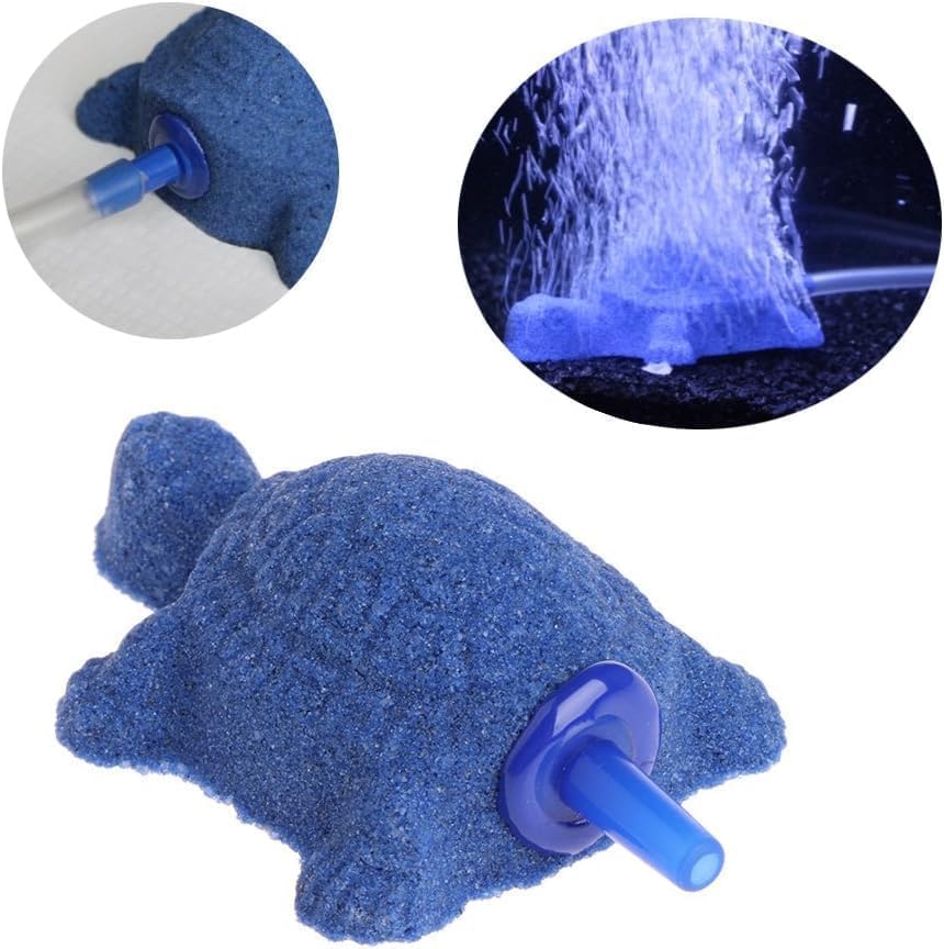 Blue Turtle Aquarium Bubble Air Stone Diffuser Fish Tank Aerator Oxygen Pump Ornament Decor Aquarium Air Pump Accessories, Aquarium Air Pumps