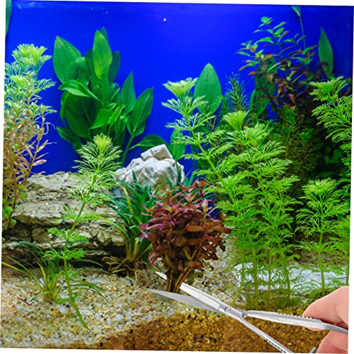 UPKOCH Professional Stainless Steel Aquarium Scissor Portable Spring Scissors for Pruning Aquatic Plants Water Grass Trim Tool for Fish Tanks and Landscape Maintenance